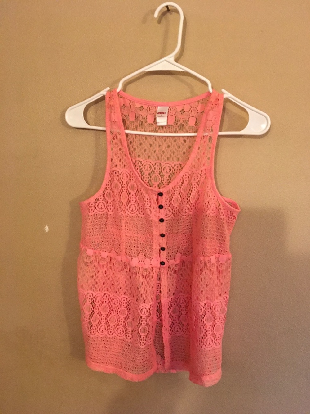 Adorable, orange see-through  vest  by Bongo